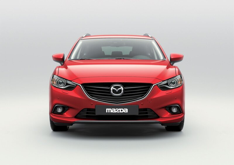 Red Mazda Car — Neutral, Photograph, Grille