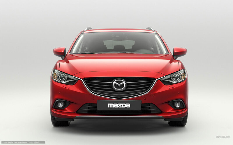 Red Mazda Car — Neutral, Photograph