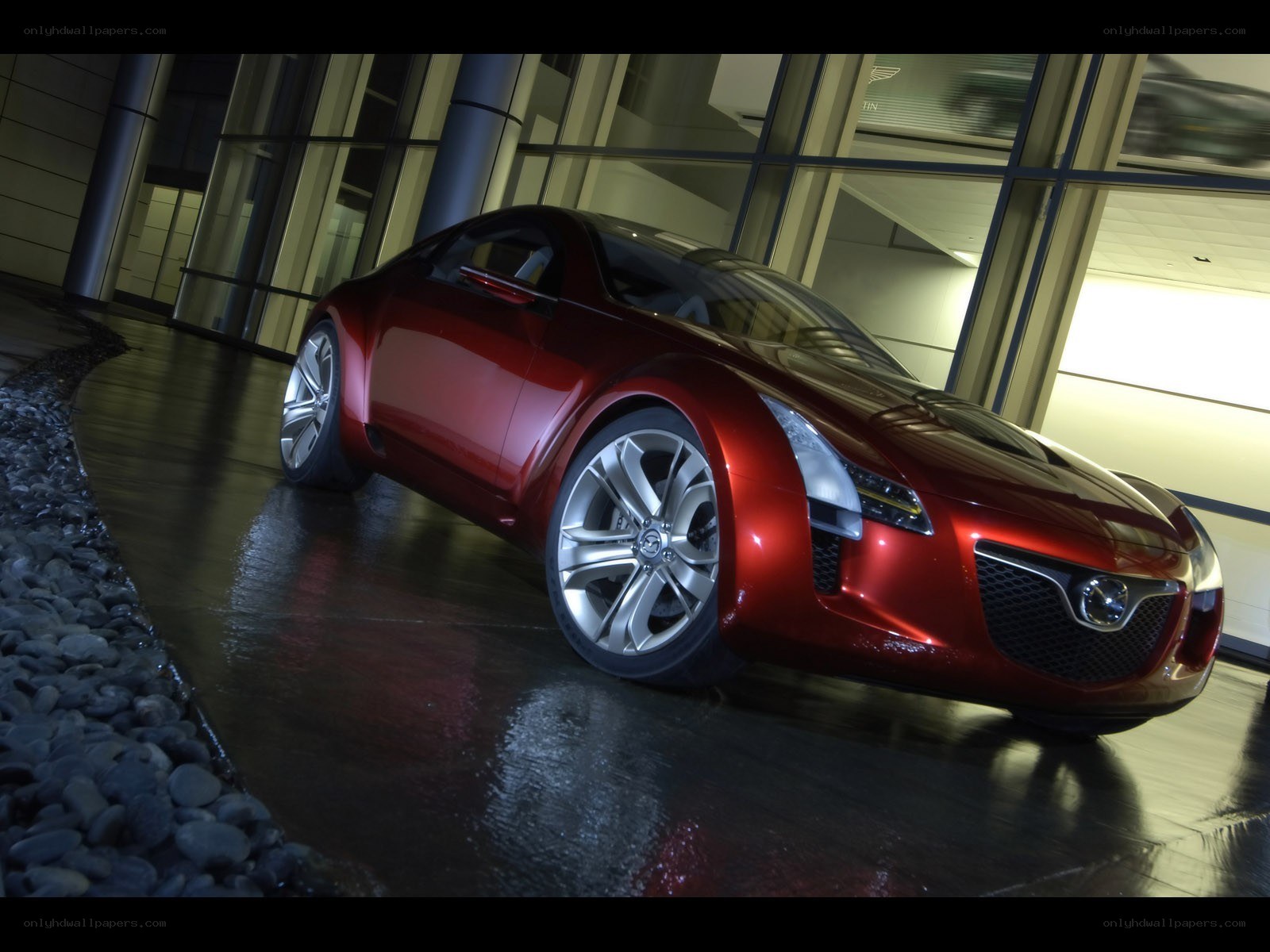 Red Mazda concept car