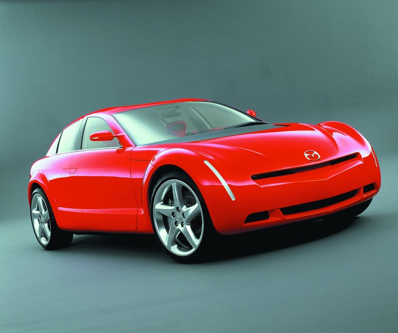 Red Mazda concept car