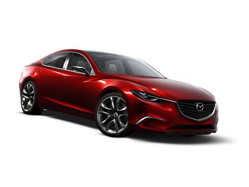 Red Mazda concept car