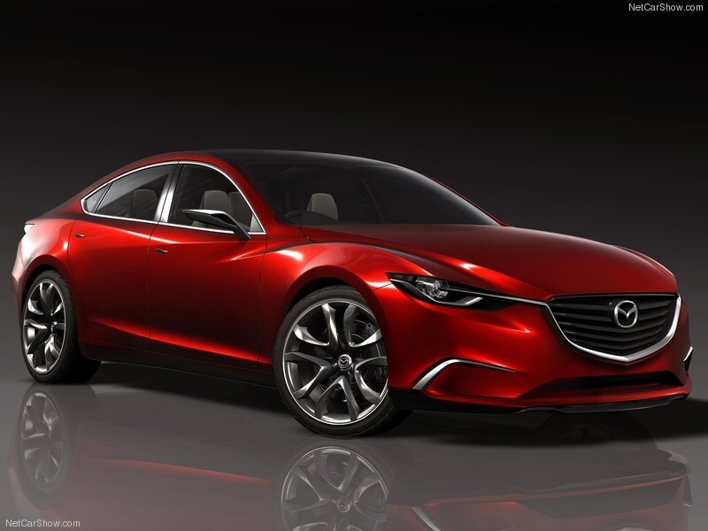 Red Mazda concept car