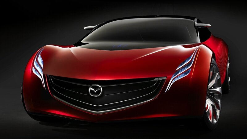 Red Mazda concept car
