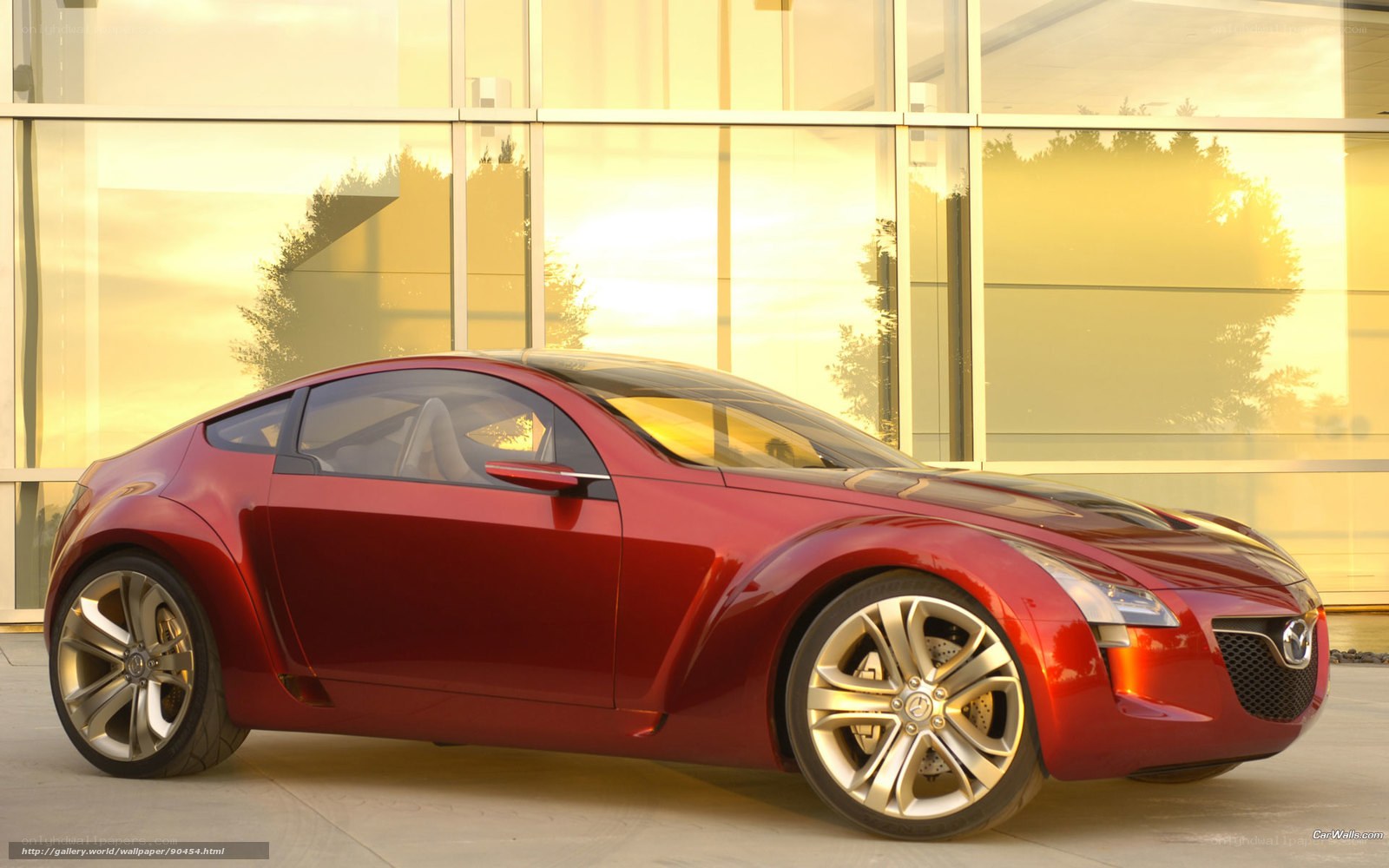 Red Mazda concept car