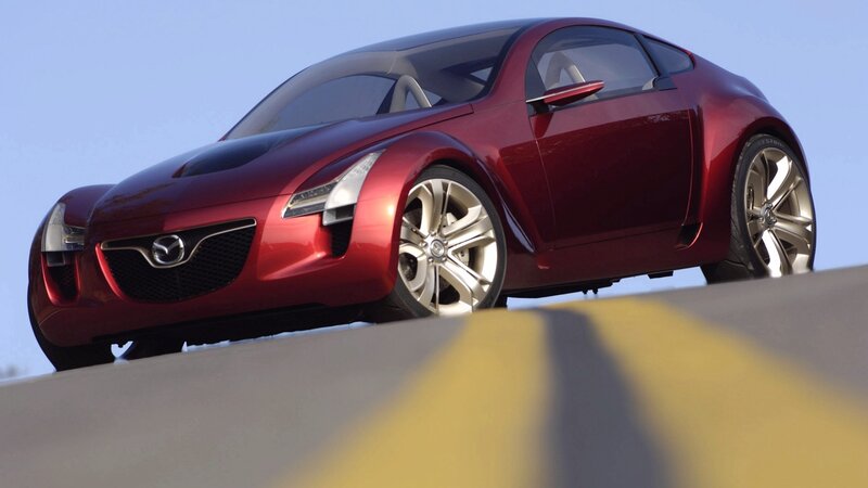 Red Mazda concept car