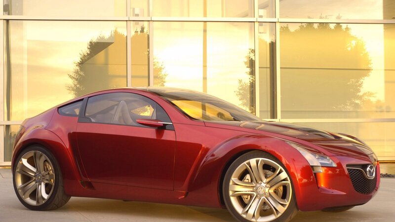 Red Mazda concept car