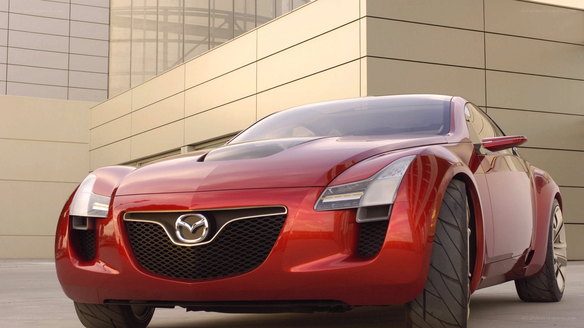 Red Mazda concept car