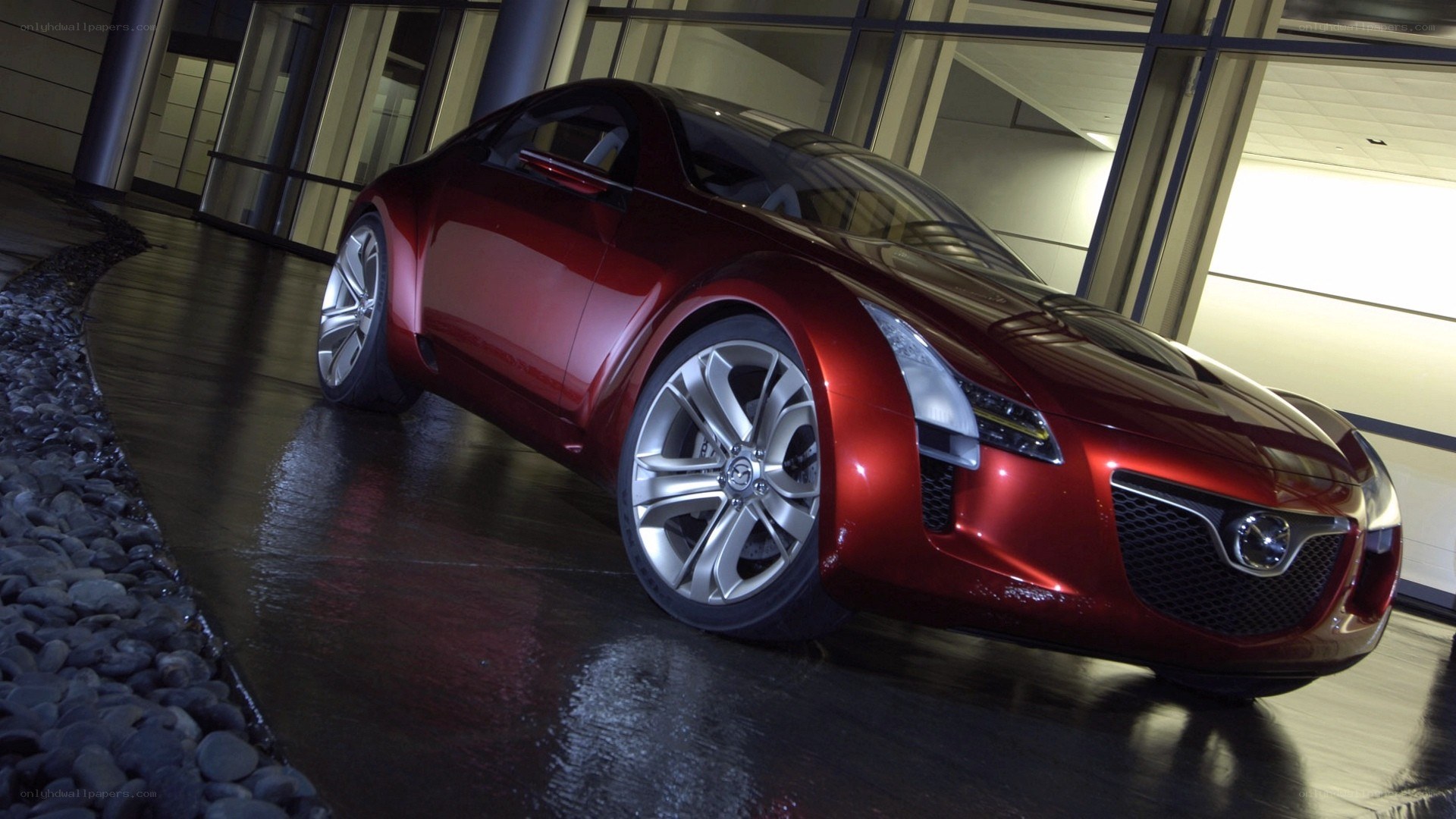 Red Mazda concept car