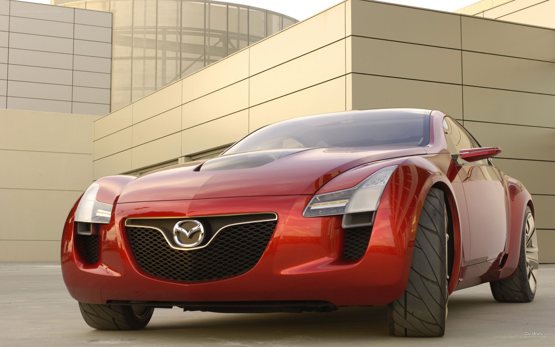 Red Mazda concept car