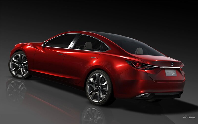 Red Mazda concept car