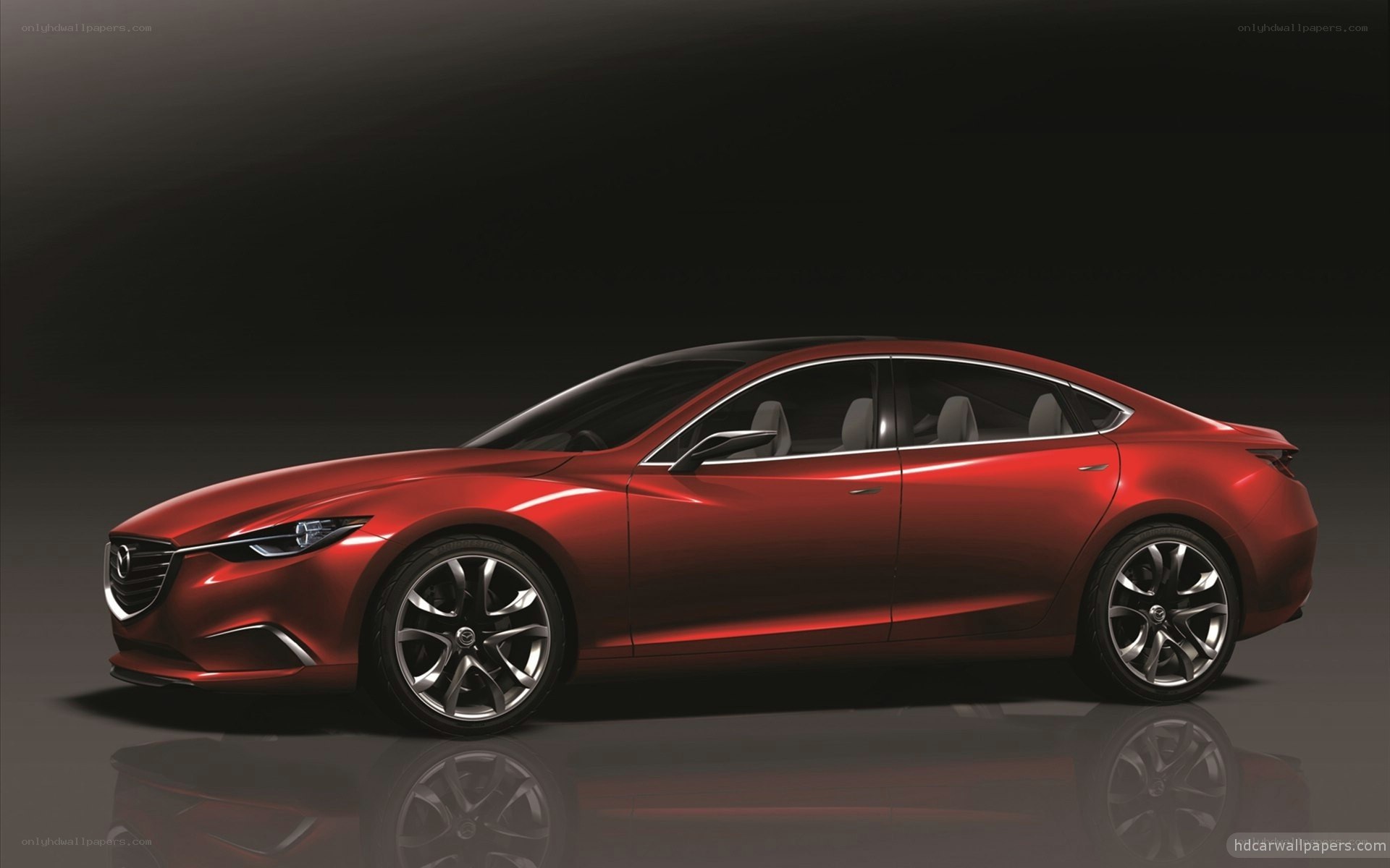 Red Mazda concept car