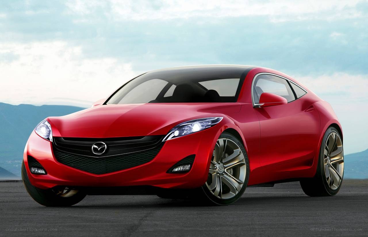 Red Mazda concept car