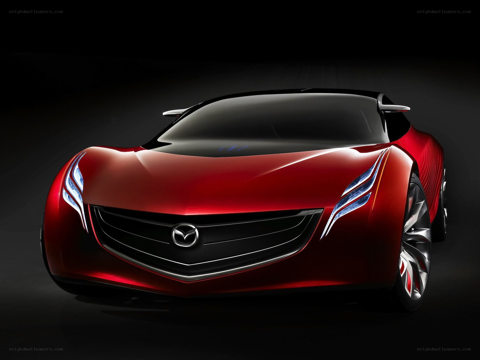 Red Mazda concept car