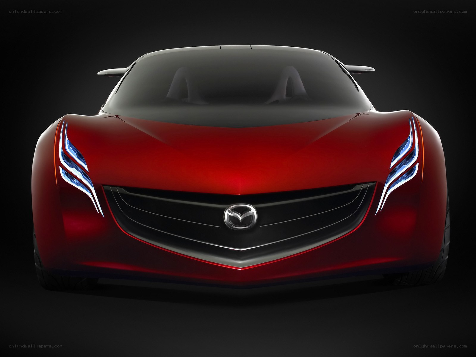 Red Mazda concept car