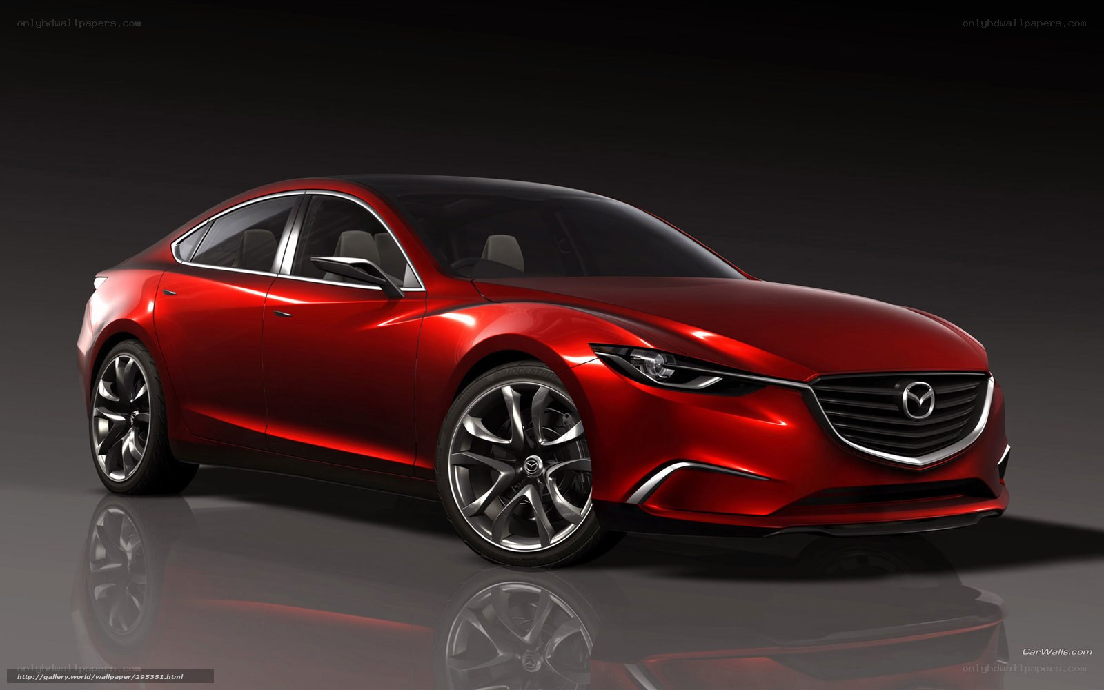 Red Mazda concept car