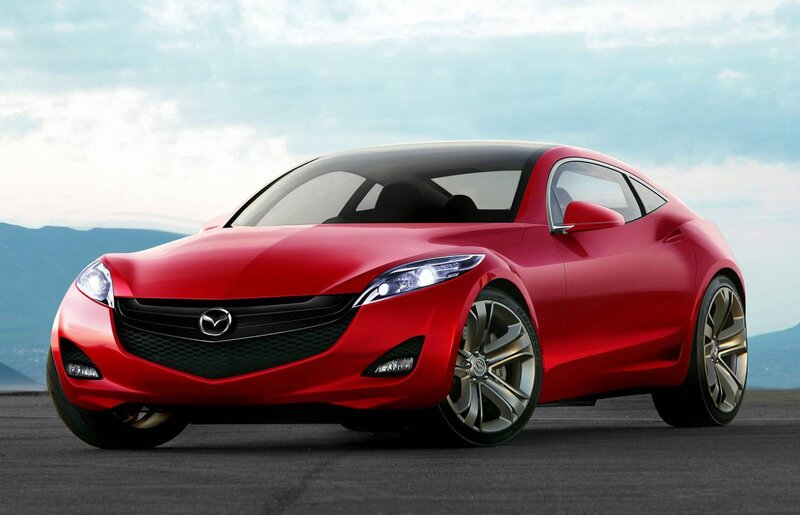 Red Mazda Concept Car — Dynamic