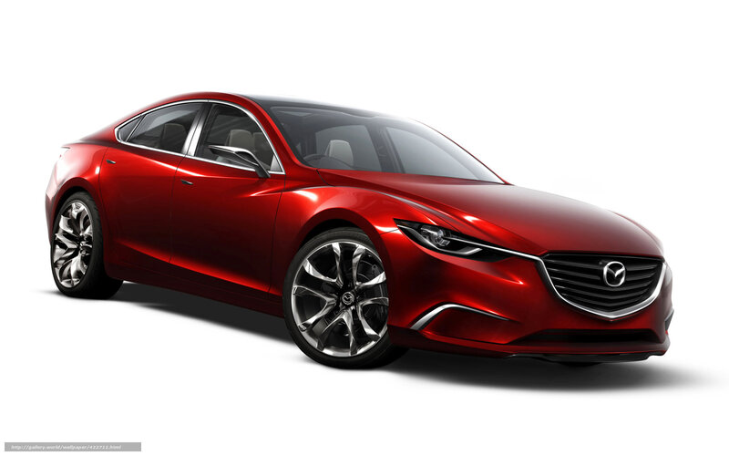 Red Mazda Concept Car — Modern, 3d Render