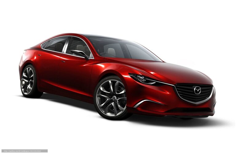 Red Mazda Concept Car — Modern