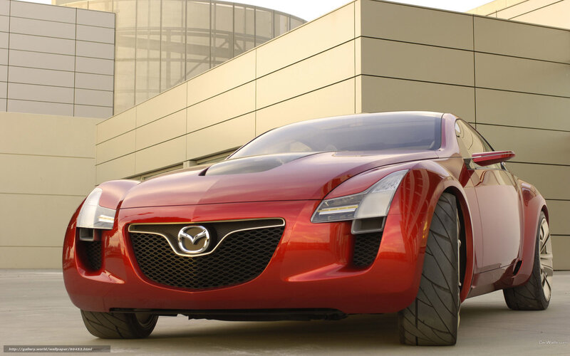 Red Mazda concept car