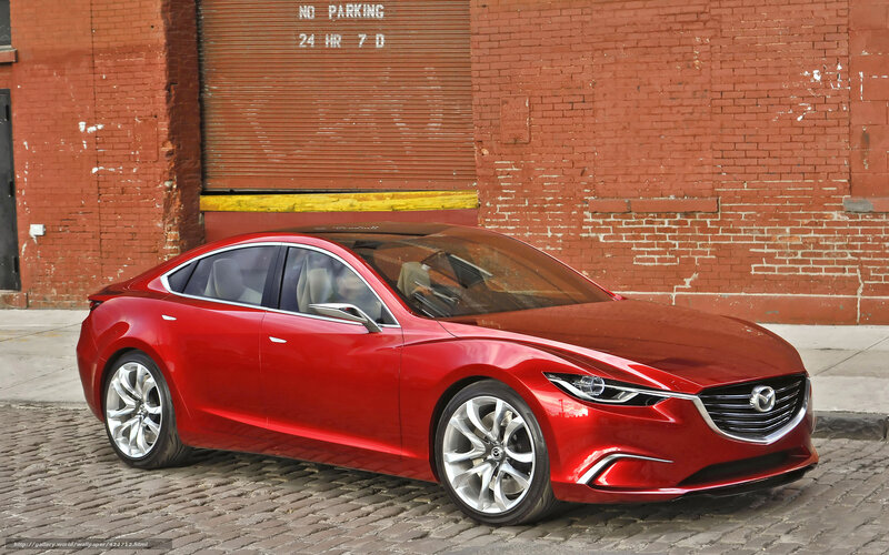 Red Mazda Concept Car — Urban