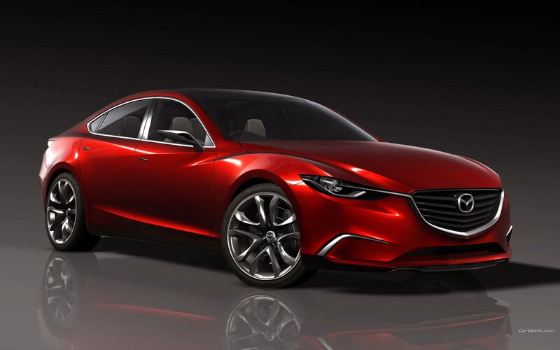 Red Mazda Concept Car — Wheels