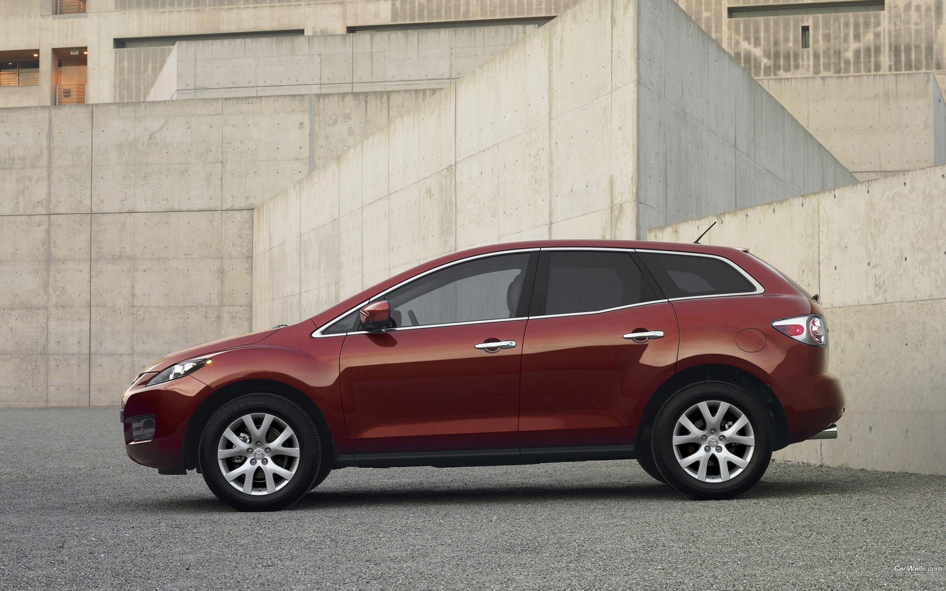 Red Mazda CX-7 station wagon