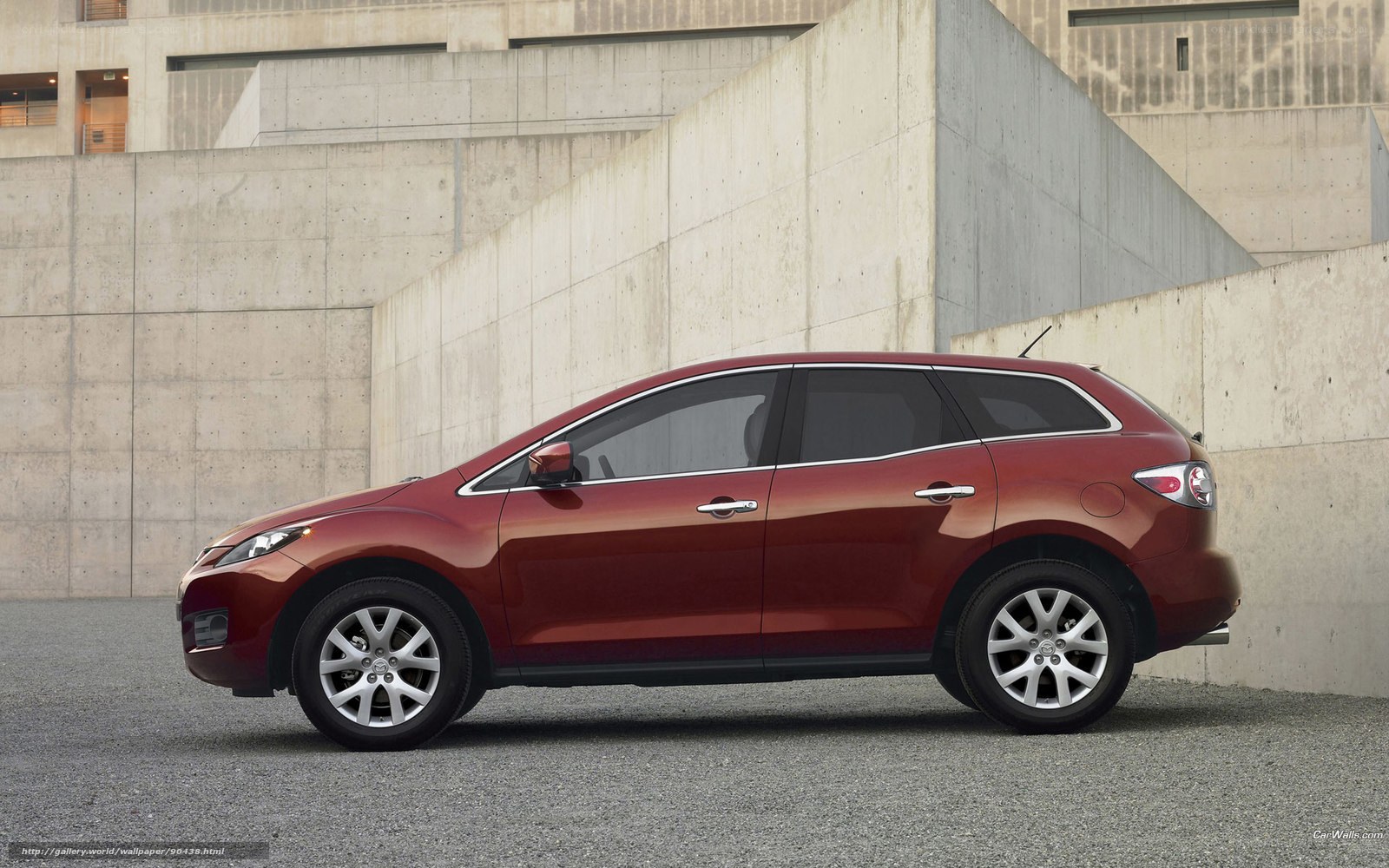 Red Mazda CX-7 station wagon