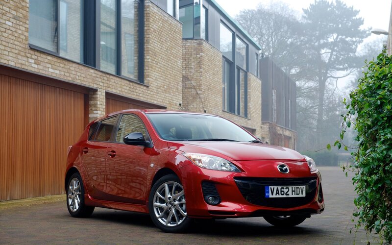 Red Mazda Hatchback — Calm