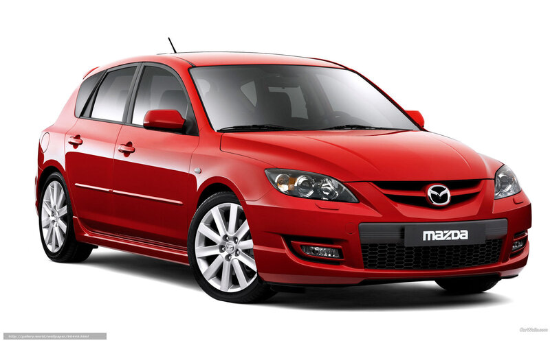 Red Mazda Hatchback — Neutral, Photograph