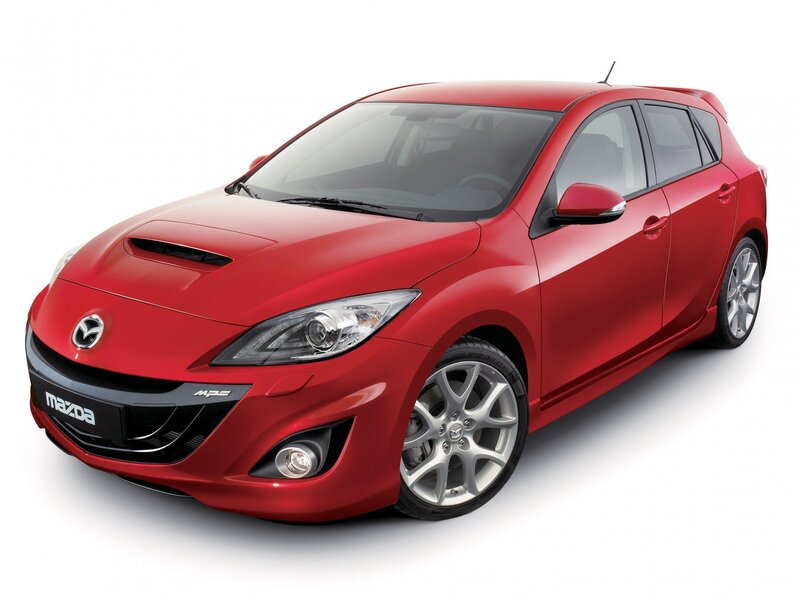 Red Mazda Hatchback — Neutral