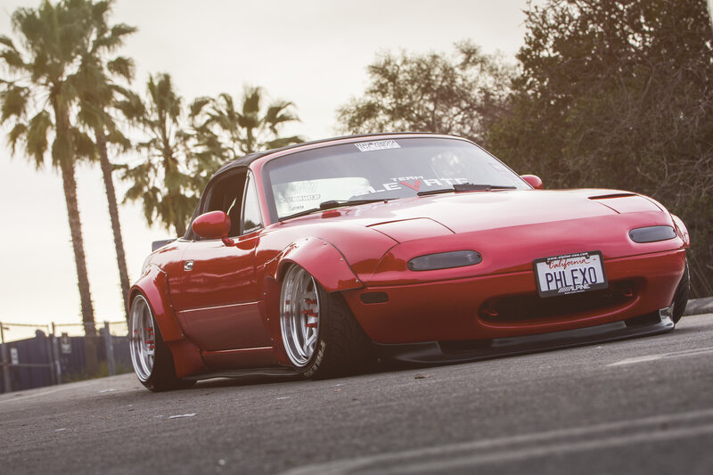 Red Mazda Miata Car — Calm