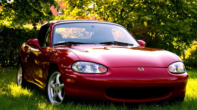 Red Mazda Miata Car — Serene