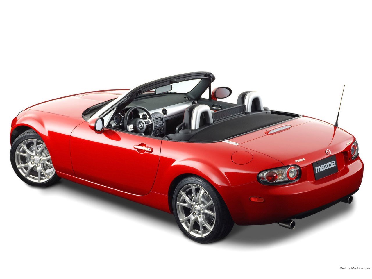 Red Mazda Miata convertible