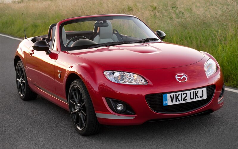 Red Mazda Miata Convertible — Calm