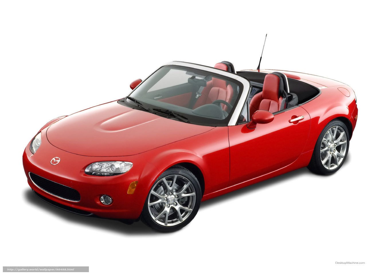 Red Mazda Miata convertible