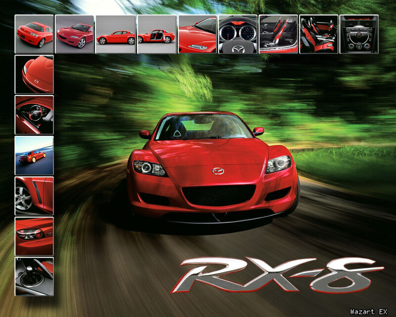 Red Mazda RX-8 car