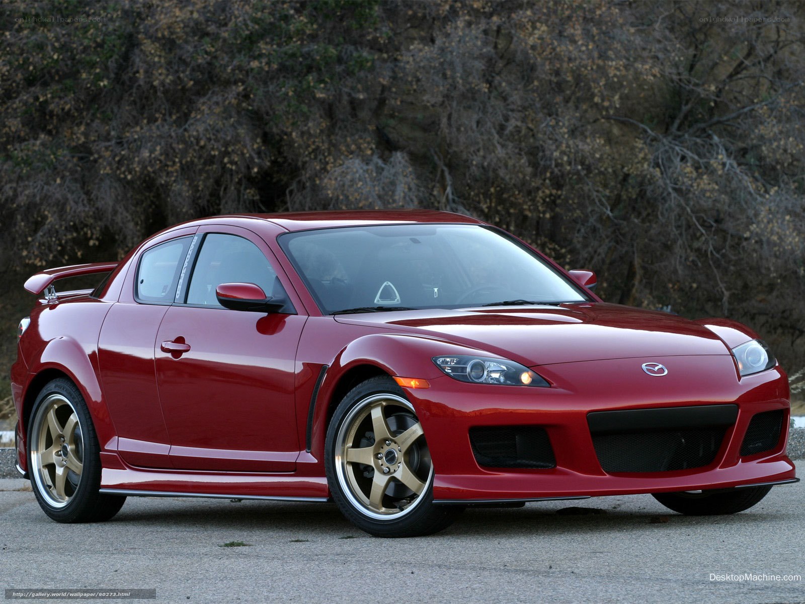 Red Mazda RX-8 sports car
