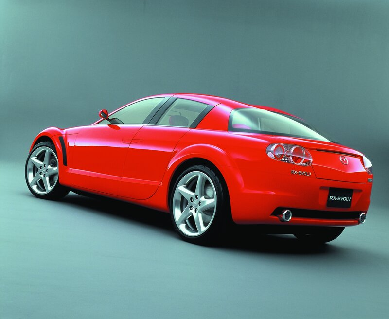 Red Mazda RX-Evolv concept car