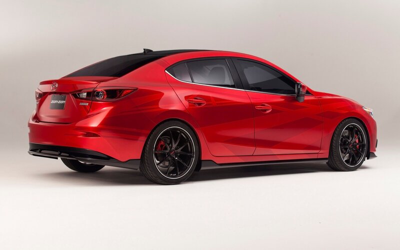 Red Mazda Sedan — Neutral