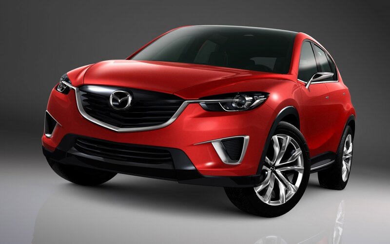 Red Mazda Suv Concept — Dramatic