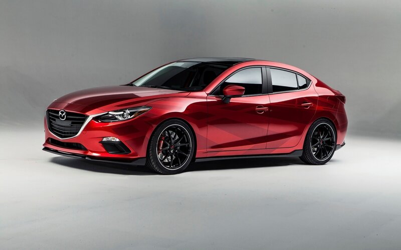 Red Mazda3 Sedan