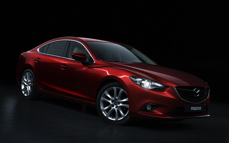 Red Mazda6 sedan