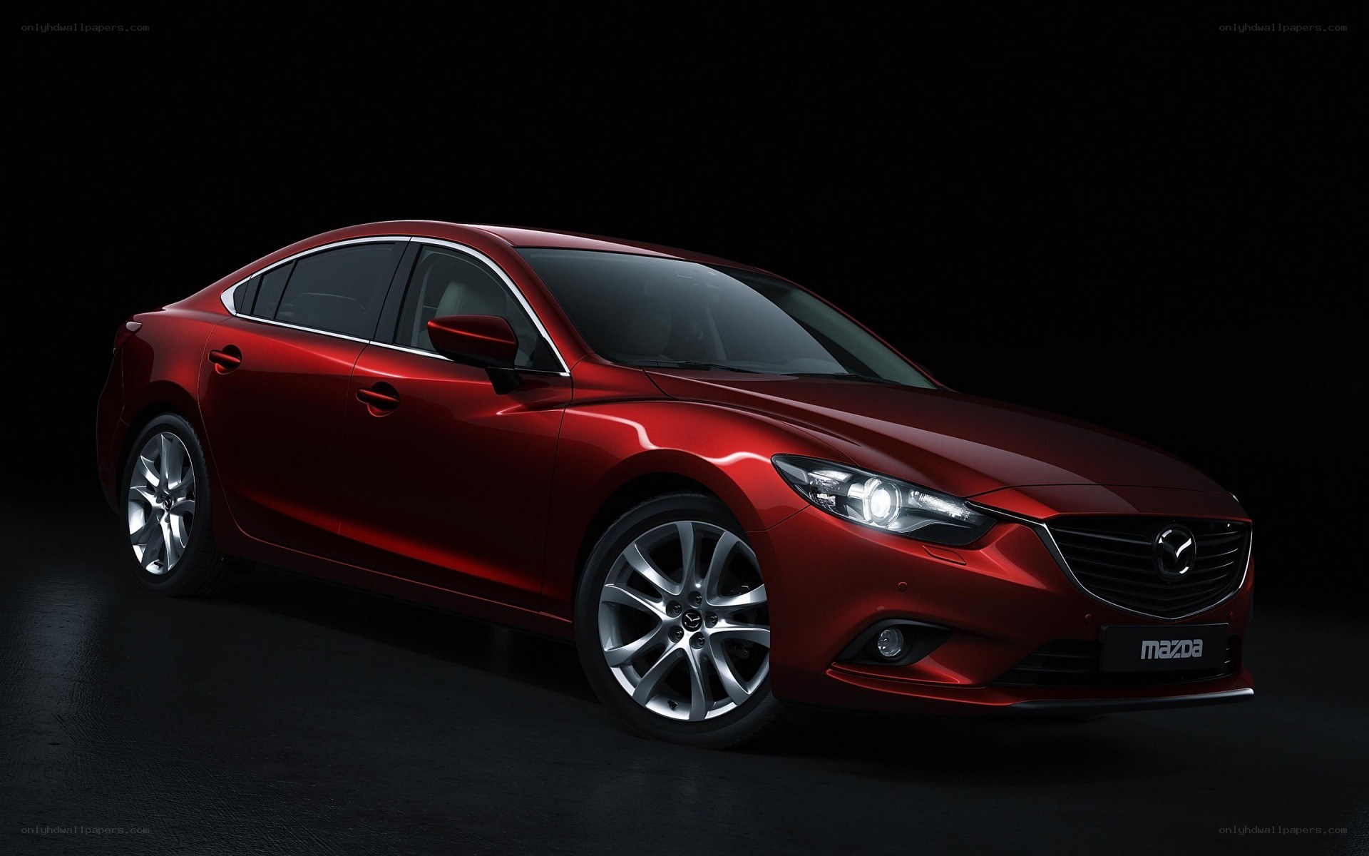 Red Mazda6 sedan