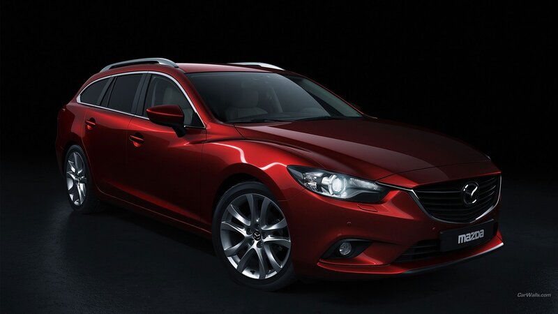 Red Mazda6 Station Wagon — Dramatic, Photograph, Car