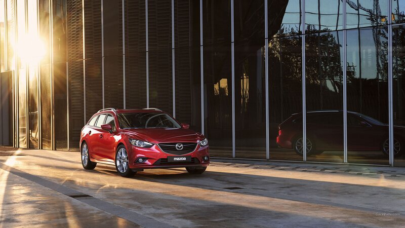 Red Mazda6 Station Wagon — Dramatic
