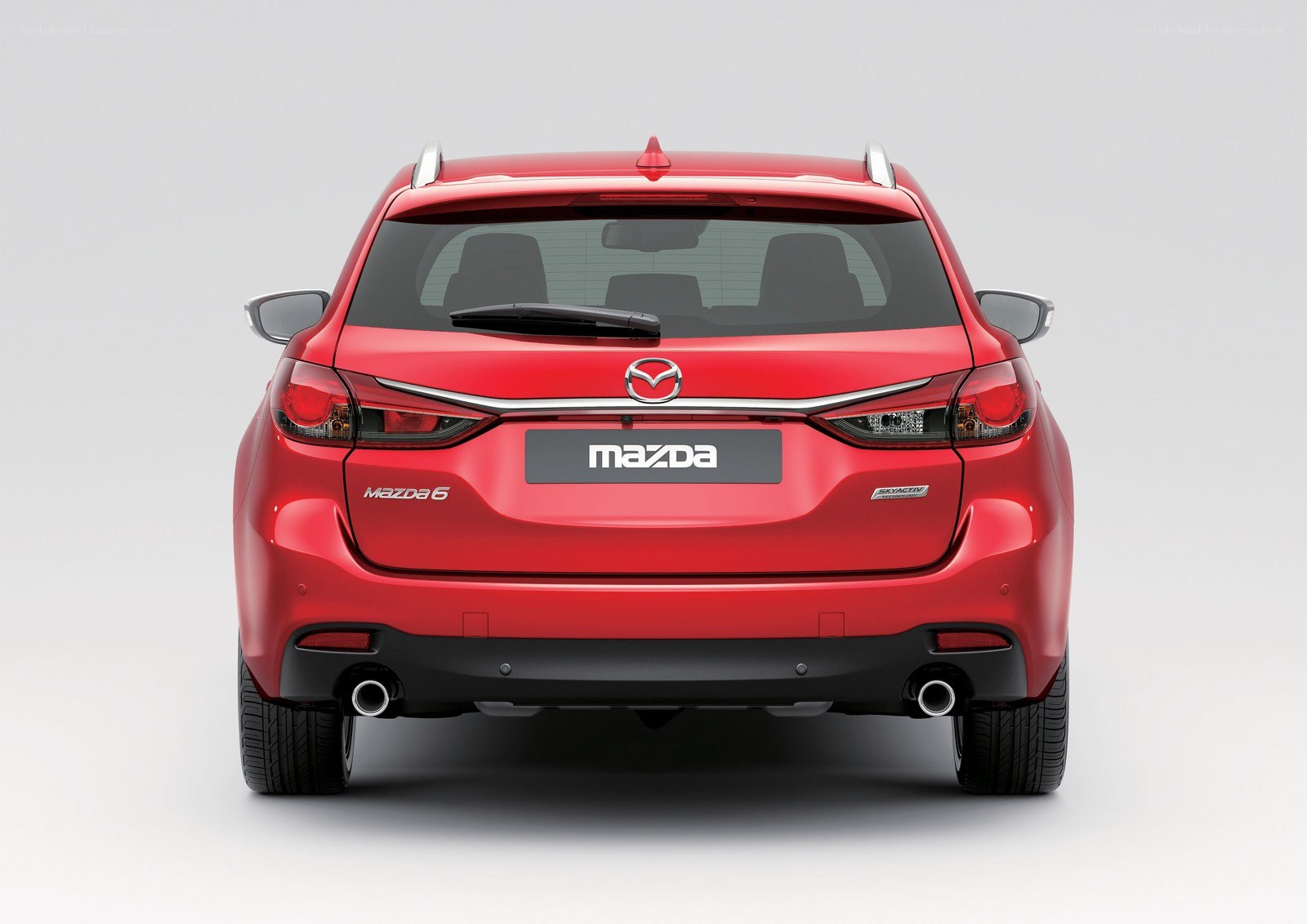 Red Mazda6 Wagon Rear View