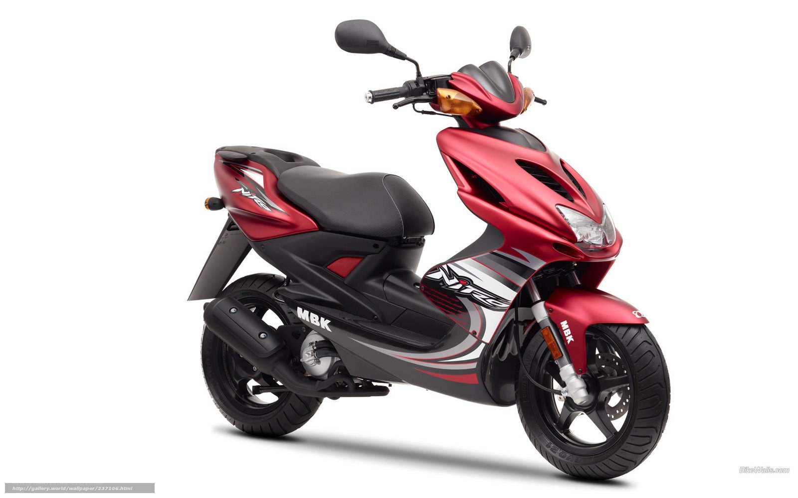 Red MBK scooter