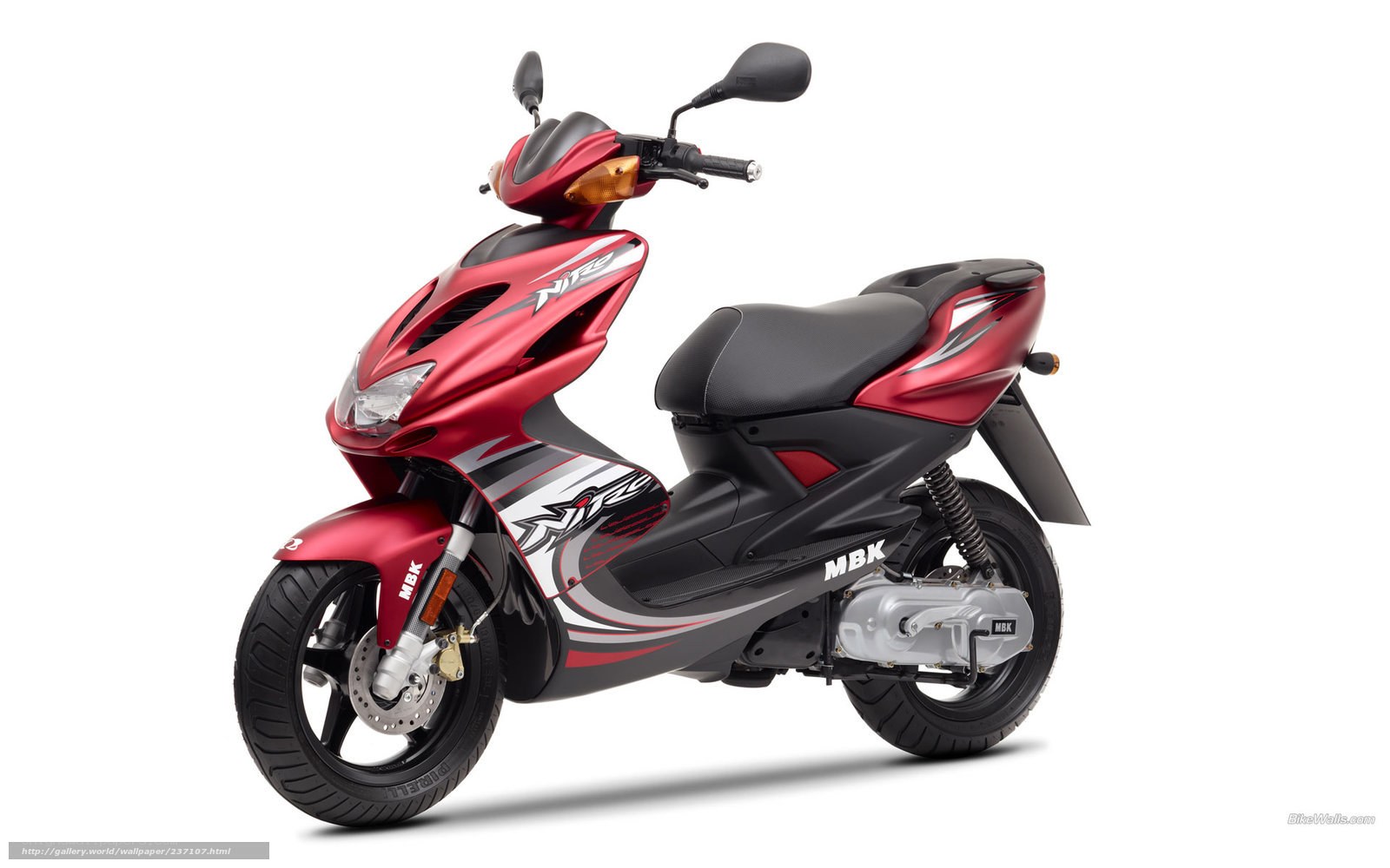 Red MBK scooter