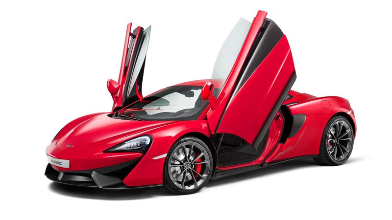 Red McLaren 540C Sports Car