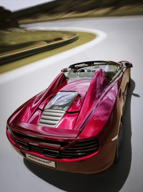 Red Mclaren Convertible — Dynamic